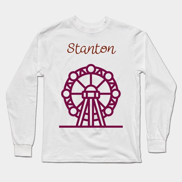 City Of Stanton Long Sleeve T-Shirt by Booze & Letters